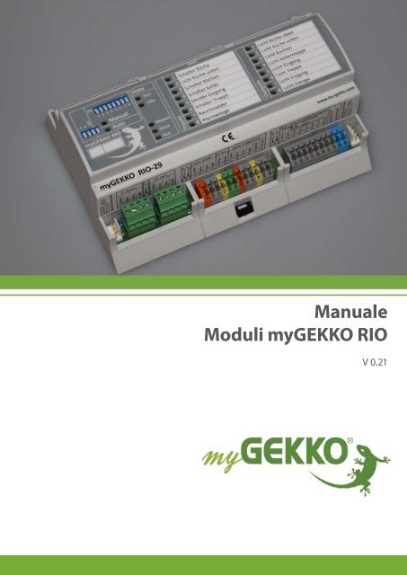 Manuale Moduli myGEKKO RIO