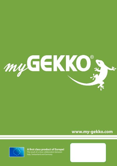 Handbuch myGEKKO RIO Module