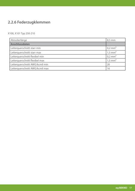 Handbuch myGEKKO RIO Module