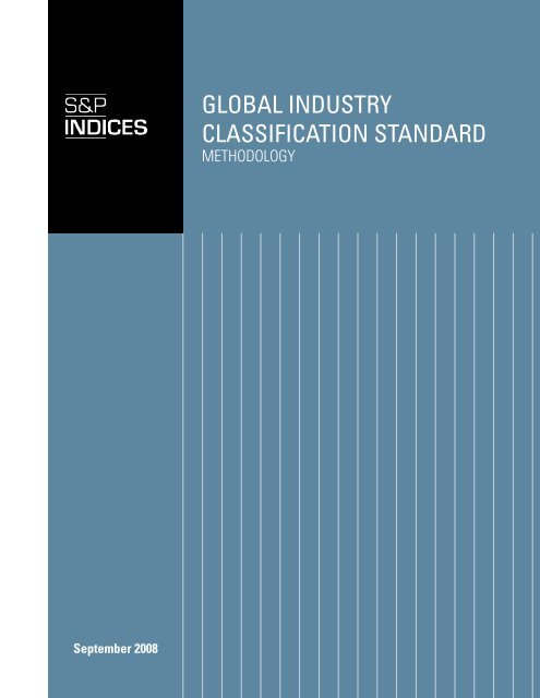 GLOBAL INDUSTRY CLASSIFICATION STANDARD