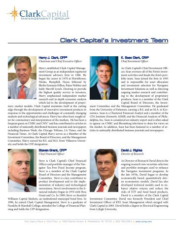 Clark Capital's Investment Team - Ccmg.com