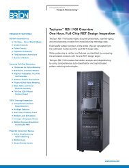 Tachyon RDI 1100 Overview One-Hour Full-Chip RET Design Inspection