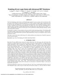 Enabling 22-nm Logic Node with Advanced RET Solutions