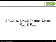 EPC2016 SPICE Thermal Model R & R