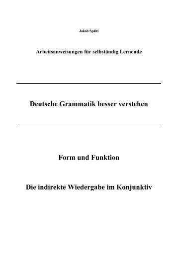 Indirekte Wiedergabe.pdf - deutschkurse.ch