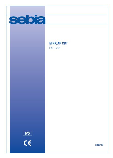 Sebia Minicap MINICAP CDT - Sebia Electrophoresis