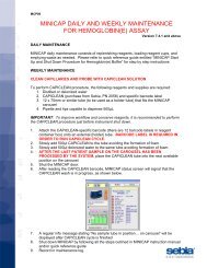 MINICAP DAILY AND WEEKLY MAINTENANCE FOR HEMOGLOBIN(E) ASSAY