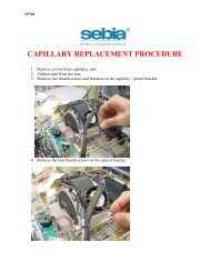 CAPILLARY REPLACEMENT PROCEDURE