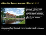 Middelalderdage på Voergaard Slot juli 2012