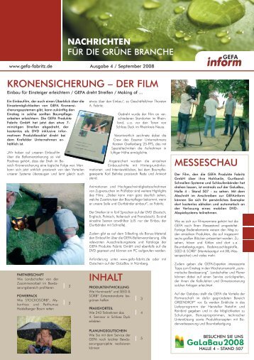 inform - GEFA Produkte Fabritz GmbH