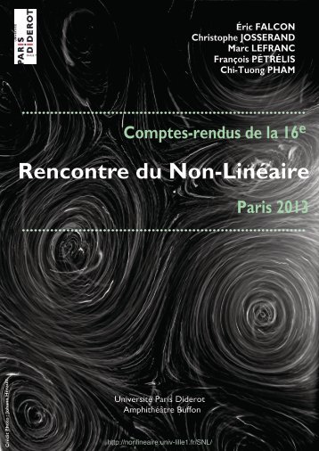 Rencontre du Non-Linéaire