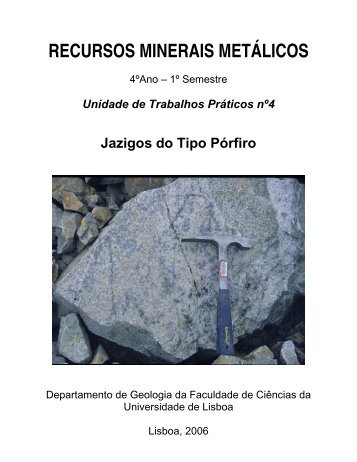 RECURSOS MINERAIS METÁLICOS