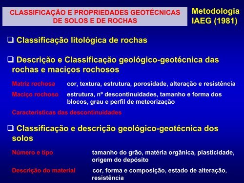 Introdução à CARTOGRAFIA GEOTÉCNICA