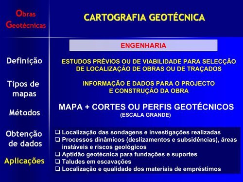 Introdução à CARTOGRAFIA GEOTÉCNICA