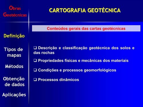 Introdução à CARTOGRAFIA GEOTÉCNICA