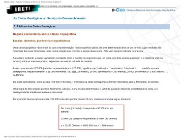As Cartas GeolÃ³gicas ao ServiÃ§o do Desenvolvimento - geomuseu