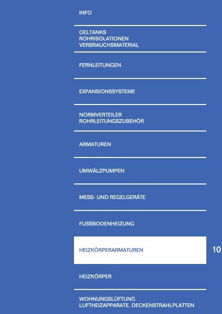 Katalog Wärmeverteilung
