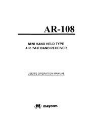 Maycom Ar-108 Manual - Thiecom