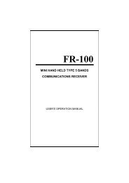 Maycom FR-100 Users operation manual - Radios-UK