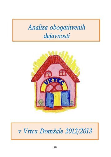 v Vrtcu Domžale 2012/2013