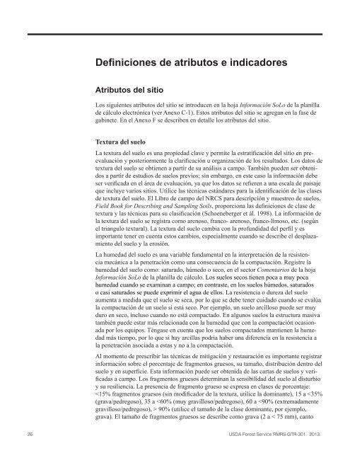 Protocolo Para La Evaluación De Disturbios En Suelos Forestales