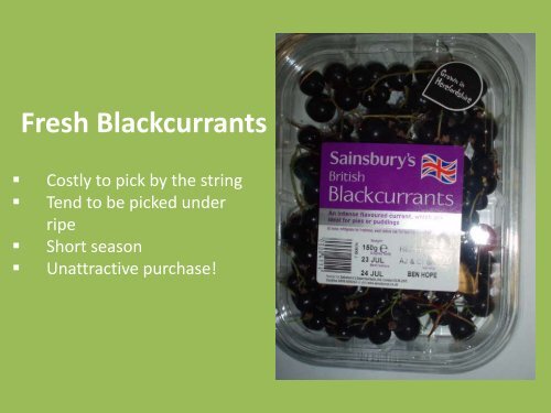 Growing and Marketing blackcurrants in the U.K – A growers perspective