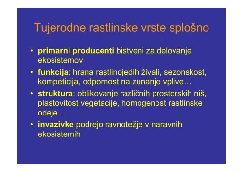 Tujerodne vodne rastline in njihova problematika