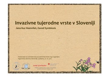 Invazivne tujerodne vrste v Sloveniji