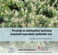 Priročnik za sistematično kartiranje invazivnih tujerodnih rastlinskih vrst