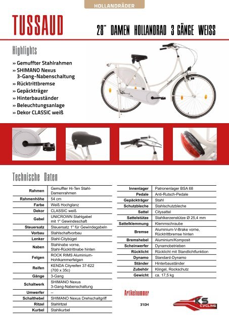 Der KS CYCLING Fachhändler-Katalog