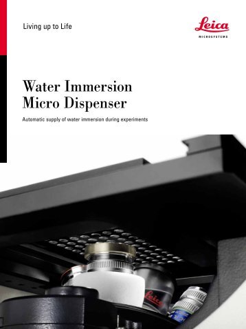 Water Immersion Micro Dispenser - Leica Microsystems