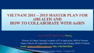 Viet Nam 2011-2015 Master Plan for eHealth and How to ...