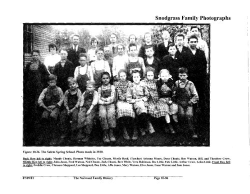 Snodgrass Family History Book