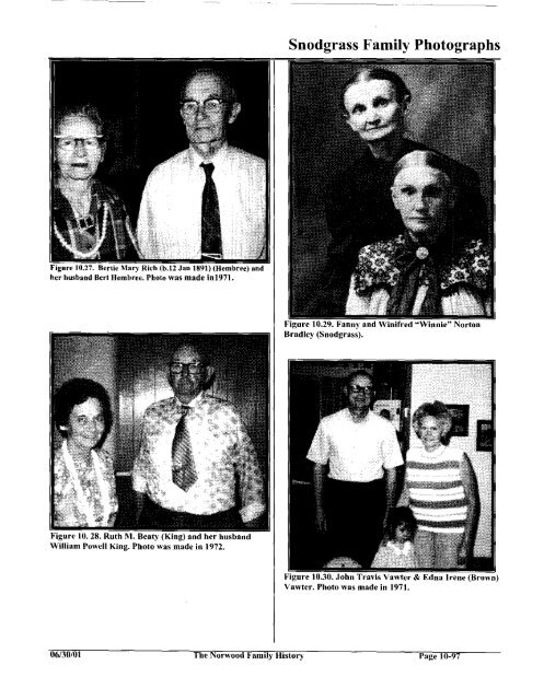 Snodgrass Family History Book