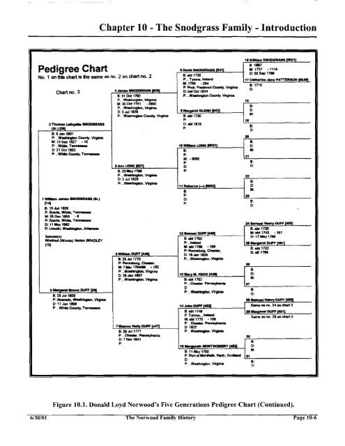 Snodgrass Family History Book