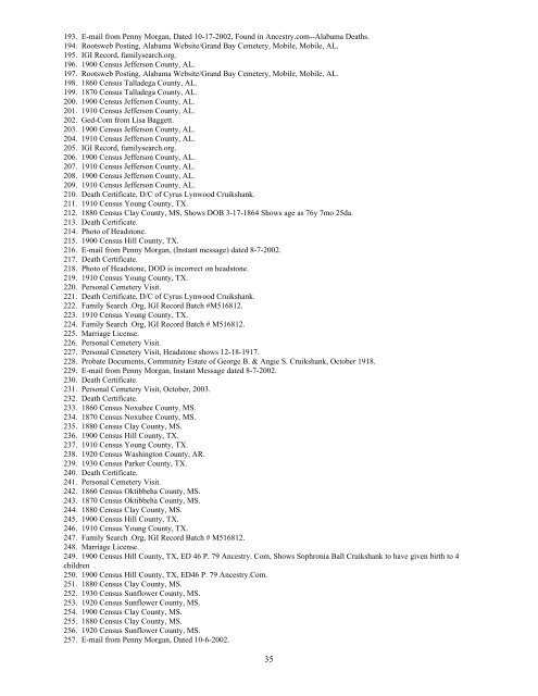 Descendants of Robert Sr CRUIKSHANK