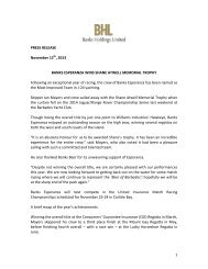 press release - The BHL Group - Banks Holdings Barbados Limited