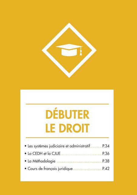 GUIDE DE L’ÉTUDIANT EN DROIT