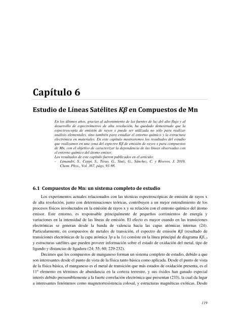 Estudio de parÃ¡metros atÃ³micos y moleculares en ... - FaMAF