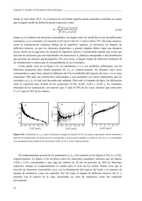 Estudio de parÃ¡metros atÃ³micos y moleculares en ... - FaMAF