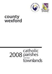 County Wexford Catholic parishes and their townlands