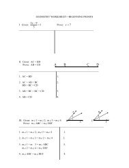 Proofs Review WS