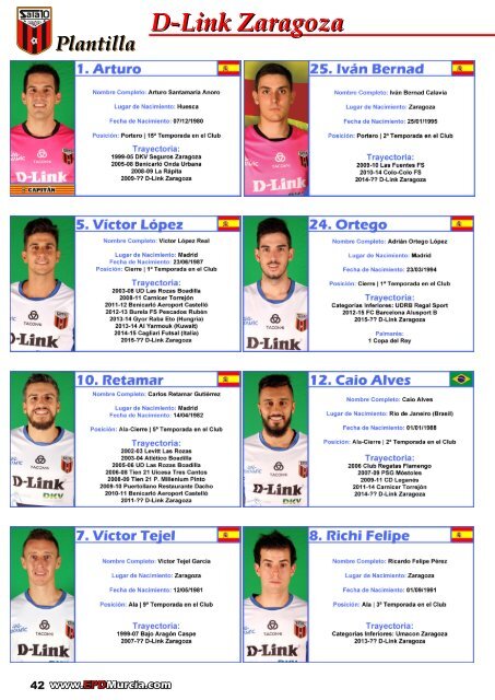 Guía de la Liga 2015/2016 (Futsal)