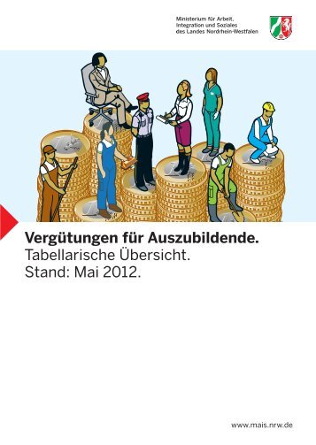 Vergütungen für Auszubildende. Tabellarische ... - Tarifregister NRW