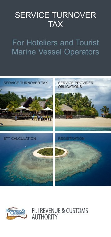SERVICE TURNOVER TAX For Hoteliers and Tourist Marine Vessel Operators