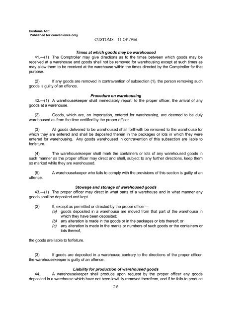 Sections 29 and 63 of the Customs Act. - Fiji Revenue & Customs ...