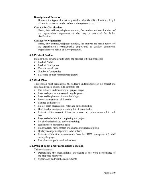 Tender 13/2013 Specifications for Data Warehouse and Business ...
