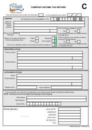 COMPANY INCOME TAX RETURN