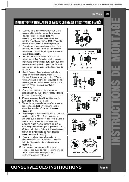 conservez ces instructions - Steinbach