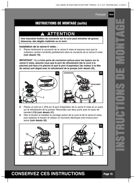 conservez ces instructions - Steinbach